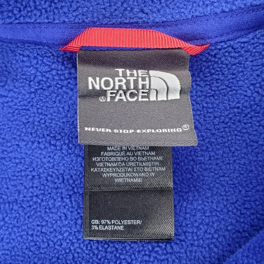 Mens The North Face Blue and Gray Full Zip Jacket Size L